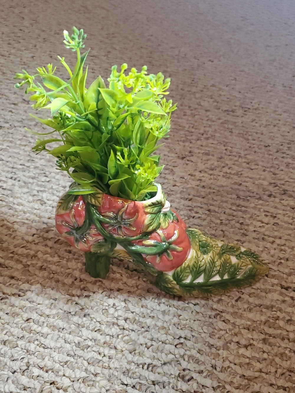 Vtg Decorative High-heel Shoe Figurine/Planter Vasd